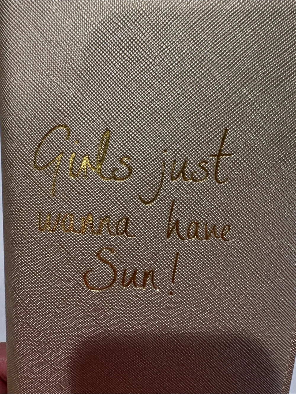 Katie Loxton document holder- Girls Just Wanna Have Sun